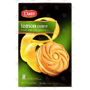 Dare  cookies, lemon creme made with real lemons 12.3oz