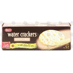 Dare  water crackers made with sunflower oil, original 4.4oz