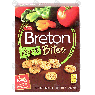 Dare Breton bites; veggie bite-size crackers  8oz