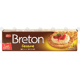 Dare Breton sesame crackers, light tender-crisp texture 8oz