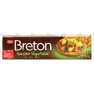 Dare Breton garden vegetable crackers, light tender-crisp texture 8oz