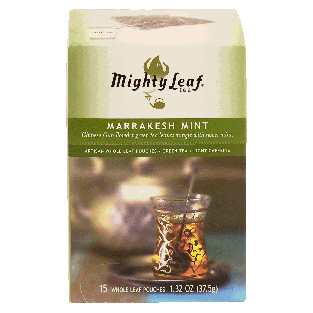 Mighty Leaf Marrakesh Mint chinese gun powder green tea leaves w1.32oz