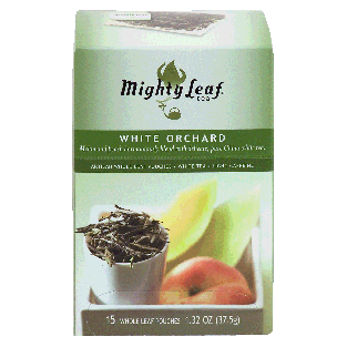 Mighty Leaf White Orchard melon and peach blend, China white tea1.32oz