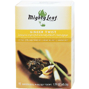 Mighty Leaf Ginger Twist lemongrass, tropical fruits, mint and g1.59oz