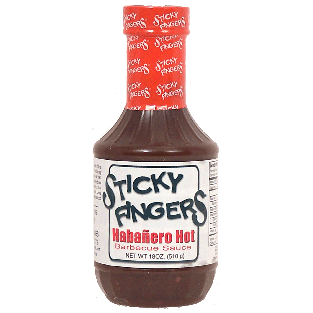 Sticky Fingers  habanero hot barbecue sauce 18oz