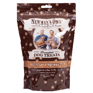 Newman's Own Organics dog treats, peanut butter, small size 10oz