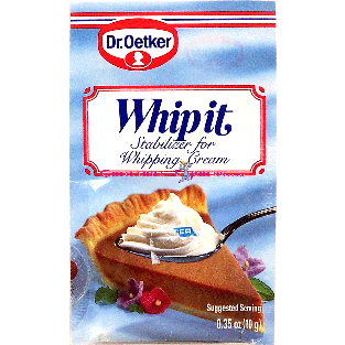 Dr. Oetker Whip It stablizer for whipping cream, 2-count 0.35oz