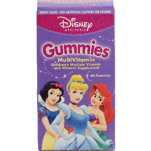 Disney Princess children's multiple vitamin and mineral supplement60ct
