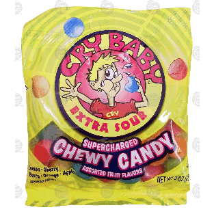Cry Baby Extra Sour supercharged chewy candy  3oz