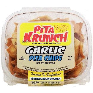 Pita Krunch  pita chips with garlic flavor 6.5-oz