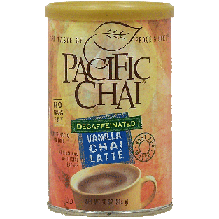 Pacific Chai  vanilla chai latte, decaffeinated, just add water 10oz
