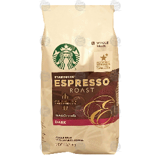 Starbucks Espresso Roast rich & caramelly, dark roast whole bean 12-oz