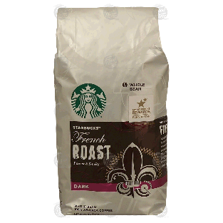 Starbucks French Roast intense & smoky, dark roast whole bean cof12-oz