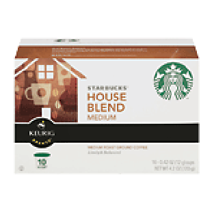 Keurig Starbucks house blend; medium roast ground coffee, 10 k-c4.2-oz