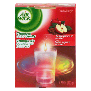 Air Wick  color changing candle, apple cinnamon medley fragrance4.23oz