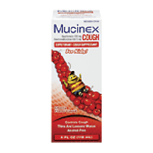 Mucinex  expectorant - cough suppressant for Kids, cherry flavor4fl oz