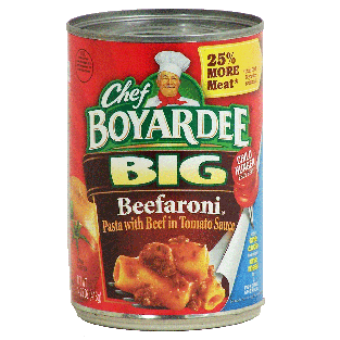 Chef Boyardee Beefaroni Big w/Beef In Tomato Sauce 14.75oz