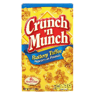 Crunch 'n Munch  butter toffee popcorn with peanuts  3.5oz