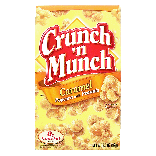Crunch 'n Munch  caramel popcorn with peanuts  3.5oz