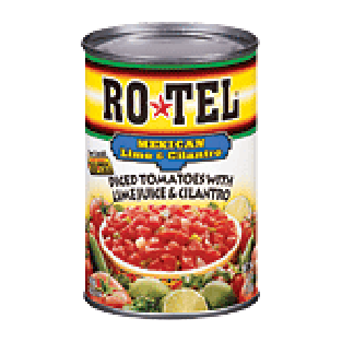 Ro*tel Diced Tomatoes w/Lime Juice & Cilantro Mexican Festival  10oz