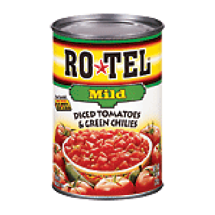 Ro*tel Diced Tomatoes & Green Chilies w/Less Green Chilies  10oz