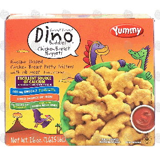 Yummy Dino Buddies dinosaur-shaped chicken breast nuggets 26-oz