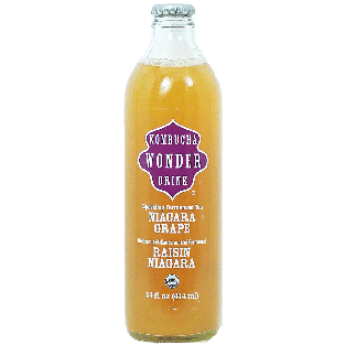 Kombucha Wonder Drink  niagara grape sparkling fermented tea, o14fl oz