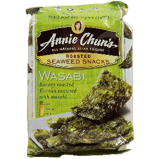 Annie Chun's  wasabi roasted seaweed snacks 0.35oz
