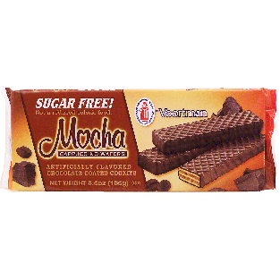 Voortman  mocha cappuccino wafers, sugar free 5.5oz