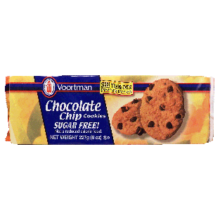 Voortman  sugar free chocolate chip cookies 8oz