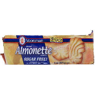 Voortman  iced almonette sugar free cookies 8oz