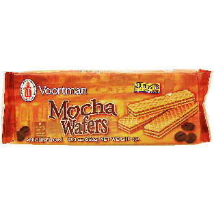 Voortman  mocha flavored sugar wafers 12.3oz