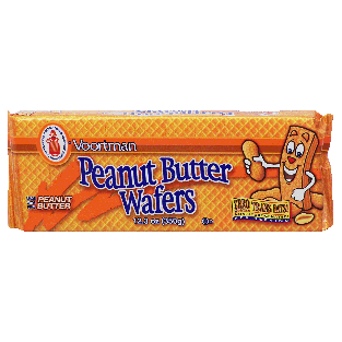 Voortman  peanut butter wafers made with real peanut butter 12.3oz