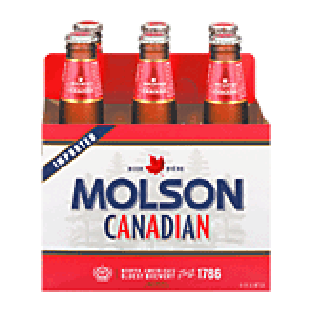 Molson Canadian Beer 12 Oz  6pk