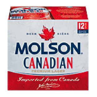 Molson Canadian Beer 12 Oz 12pk