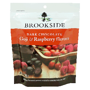 Brookside  dark chocolate goji & raspberry flavors  7oz