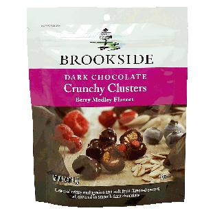 Brookside  dark chocolate crunchy clusters, berry medley flavors  5oz