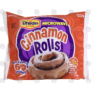 Rhodes  microwaveable cinnamon rolls with cream cheese icing, 6 c18-oz