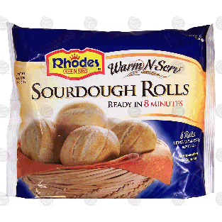 Rhodes Warm-N-Serv sourdough rolls, 6 rolls 11.5-oz