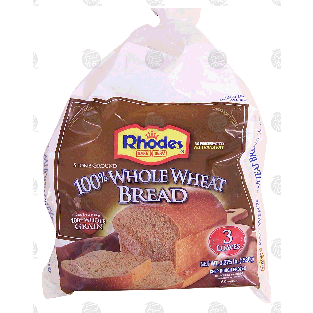 Rhodes Bake N Serv 100% whole wheat bread, 3 loaves 3-lb