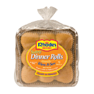 Rhodes Warm-N-Serv buttery dinner rolls, 9 rolls 9.5-oz