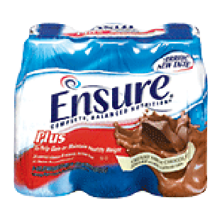 Ensure Plus Balanced Nutrition Shake Creamy Milk Chocolate 8 Oz 6ct