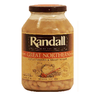 Randall  deluxe great northern beans, fully cooked and ready to ea 24oz