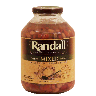 Randall  deluxe mixed beans, fully cooked and ready to eat  48oz