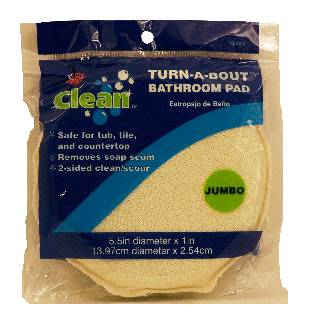 Ritz Clean Turn-a-bout bathroom pad, 2-sided clean/scour, 5.5 in di1ct