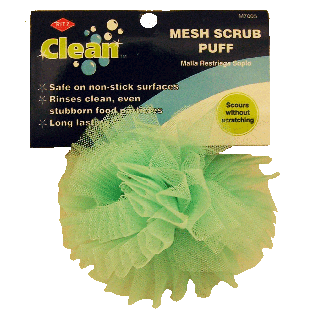 Ritz Clean  mesh scrub puff, safe for non-stick surfaces, 5 inch di 1ct