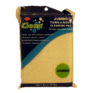 Ritz Clean jumbo turn-a-bout wash pad, two-sided-clean, safe for no 1ct