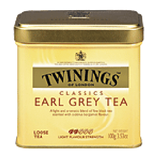 Twinings Of London Classics earl grey tea, blend of fine black t3.53oz