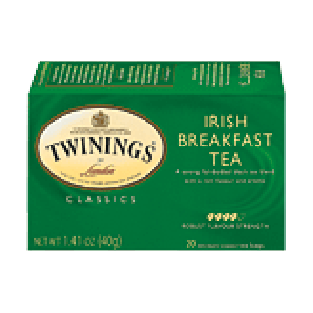 Twinings Of London Tea Bags Irish Breakfast Tea 1.41 Oz 20ct