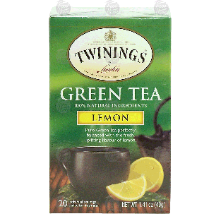 Twinings Of London  green tea, lemon, 20 tea bags 1.41-oz